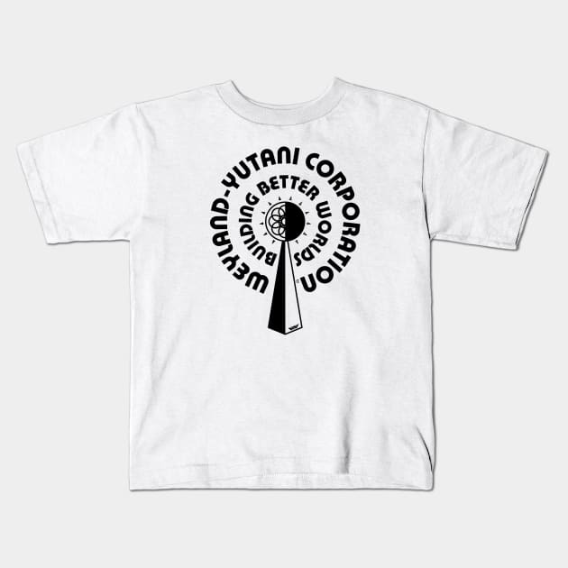 WY Retro Circles Kids T-Shirt by Sean-Chinery